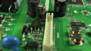 elektronik devreler yakın çekim, makro