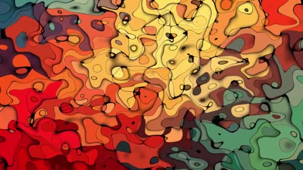 Cambios de fondo de color abstracto y distorsiona — Vídeo de stock