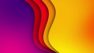 Sıvı, bir uygulamanın etkisiyle bir eğim oluşturur. Soyut renkli geometrik arkaplan. Modaya uygun parlak renkler. Renkli arkaplan, çocuk odası tasarımı ya da yaz konsepti için mükemmel
