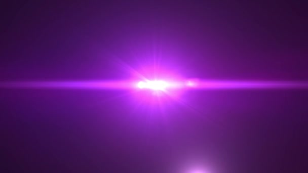 Optical lens flare effect, 4K Light Ray, high quality and realistic. a modern multi-colored flash moves horizontally across the screen. a set of 3 lighting effects. used for logo design and lighting — Stock Video