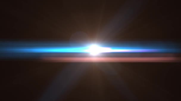 Optische Lens Flare Effect Light Ray Hoge Kwaliteit Realistisch Een — Stockvideo