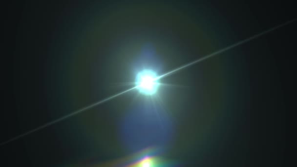 Efekt Rozbłysku Soczewki Optycznej Light Ray Wysokiej Jakości Realistyczne Nowoczesny — Wideo stockowe