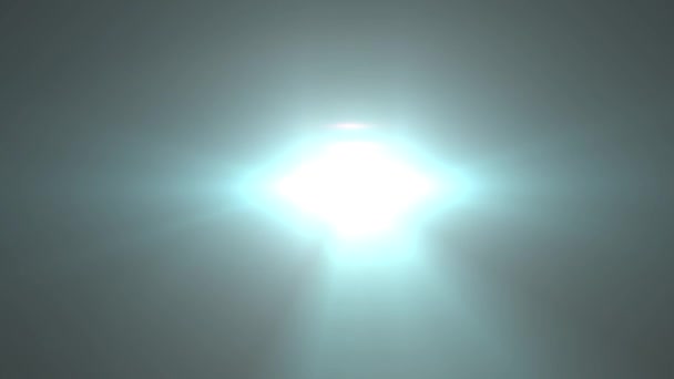 Witte Warme Hemel Licht Van Centrum Zachte Optische Lens Flares — Stockvideo