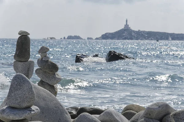 Piedras obras de arte en increíble equilibrio — Foto de Stock