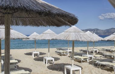 Beach turistler için hazır