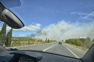 Arabanın içinde gelen kundaklama