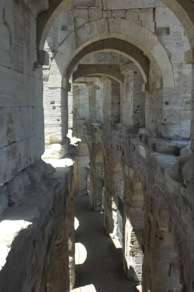 Arles Coliseum iç — Stok fotoğraf