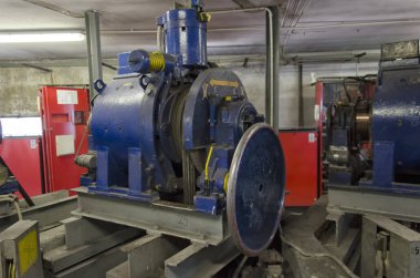 Eski motor motor Makine odasında