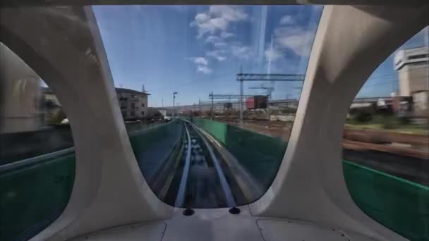 Tidsfördröjning För Tunnelbanan Italienska Staden — Stockvideo