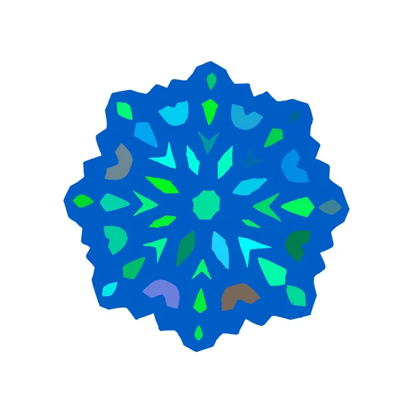 Copo de nieve icono gráfico . — Vector de stock