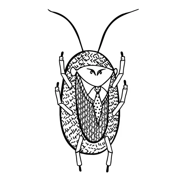 Ilustración vectorial. cucaracha en alquiler — Vector de stock