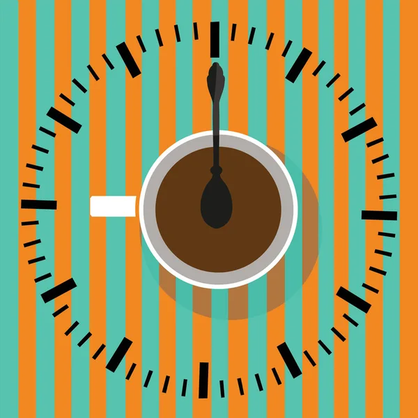 Время пить кофе . — стоковый вектор
