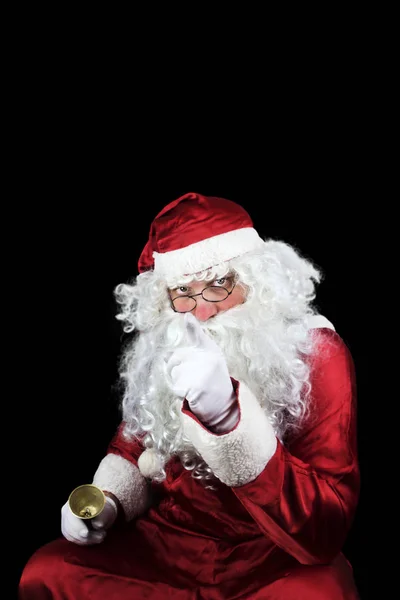 Papai Noel na noite de Natal — Fotografia de Stock