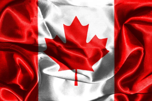 Bandera Nacional Canadiense 3D Rendering — Foto de Stock