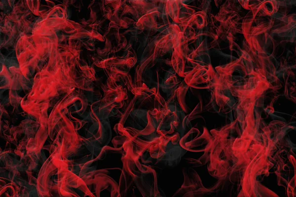 Röd rök kärlek bakgrund på svart Solid 3d Illustration — Stockfoto