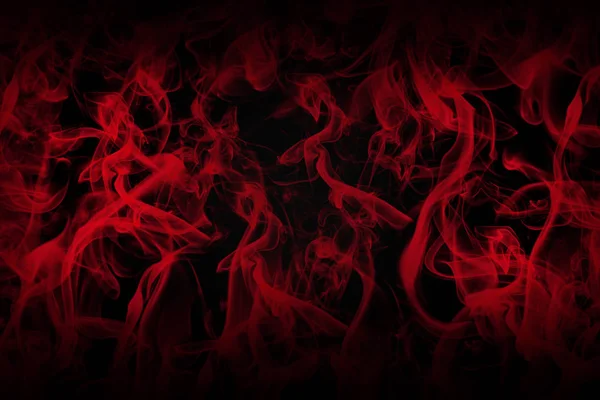 Pojetí lásky. Černé pozadí plné z Red Smoke 3d ilustrace — Stock fotografie