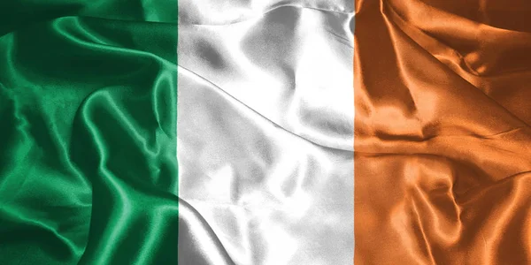 Día de San Patricio. Bandera de Irlanda Ilustración 3D — Foto de Stock
