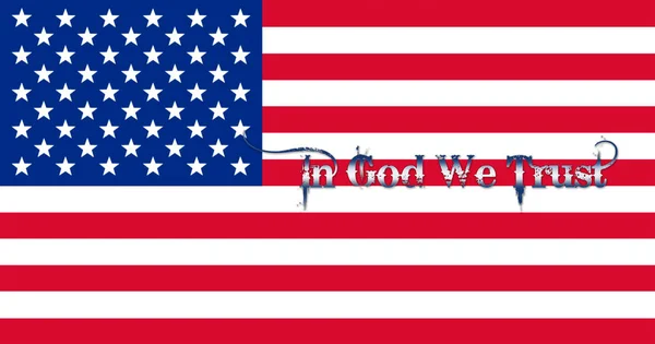 Ηνωμένες Πολιτείες της Αμερικής σημαία 3d απεικόνιση — Φωτογραφία Αρχείου