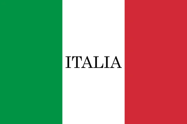 Bandera de Italia. Colores oficiales y proporción. Bandera Nacional de Italia ilustración — Foto de Stock