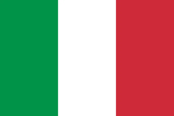 Italien-Flagge. offizielle Farben und Proportionen. Nationalflagge von Italien Illustration — Stockfoto