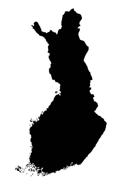Peta Finlandia Terisolasi Pada Latar Belakang Putih 3D Ilustrasi — Stok Foto