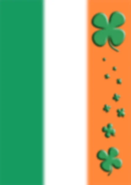 St Patrick's Day tło w flaga kolory 3d ilustracja — Zdjęcie stockowe