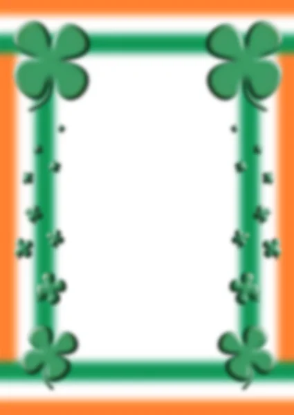 St Patrick je den v vlajka barvy pozadí 3d ilustrace — Stock fotografie