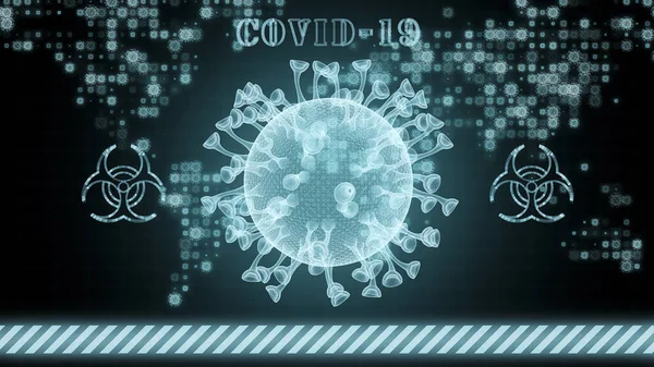 Covid Corona Virus Gezondheidszorg Concept Microbiologie Virologie Pandemie Hele Wereld — Stockfoto