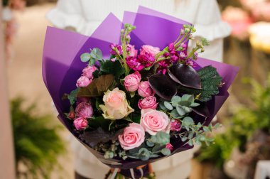 Parlak ve güzel renkli buket