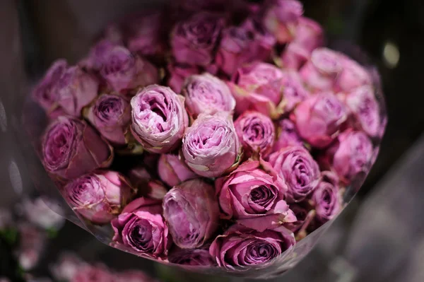 Csokor virág álló pályázati rózsaszín pünkösdi rózsa Rózsa — Stock Fotó