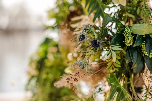 Mooie groene bloem een huwelijksboog te verfraaien — Stockfoto