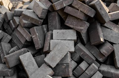 Doku arka planını bir bina kadar yakın tuğla yığını