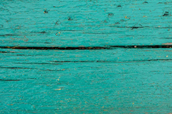 Close-up van macrofotografie textuur van vintage turquoise houten bord geschilderd achtergrond — Stockfoto