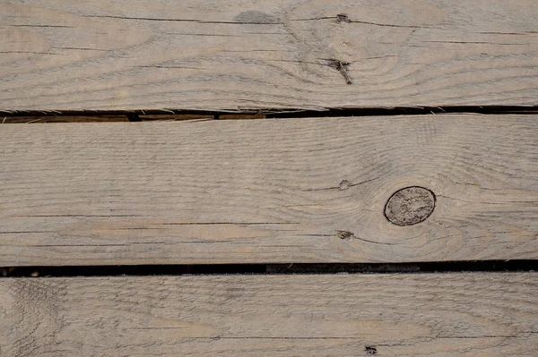 Fondo de textura de cerca de tres viejas tablas de madera sin pintar — Foto de Stock