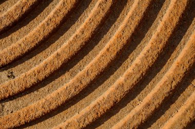 Arka plan doku yarım daire Orange beton