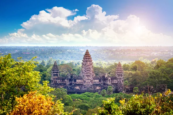Angkor wat tempel, siem oogsten, cambodia. — Stockfoto