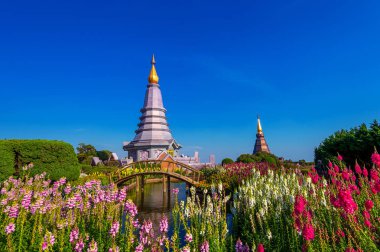 Tayland 'ın Chiang Mai şehrindeki Doi Inthanon Ulusal Parkı' nda tarihi eser..