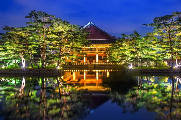 Seoul, Kore gece Gyeongbokgung Sarayı.