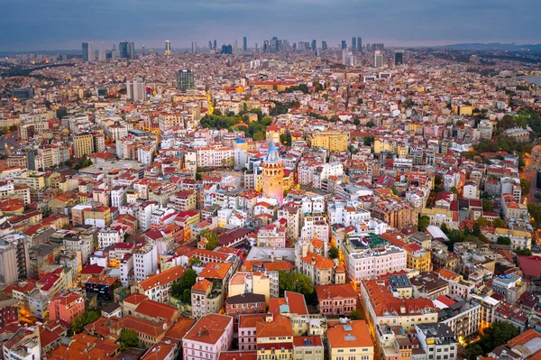 Vista Aérea Torre Galata Ciudad Estambul Turquía — Foto de Stock