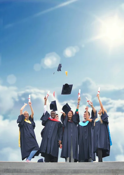 Ausbildung, Graduierung und Personenkonzept — Stockfoto