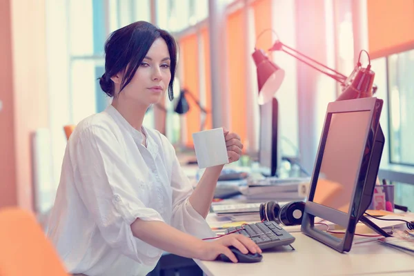 Designer working on new project in modern office — Stock Photo, Image