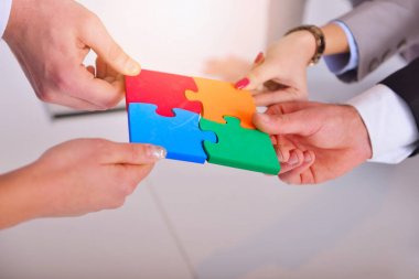 İş bağlantısı kurumsal ekibi Yapboz Concep