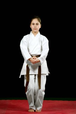 Kız eğitim Karate dövüş sanatları