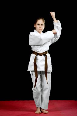 Kız eğitim Karate dövüş sanatları