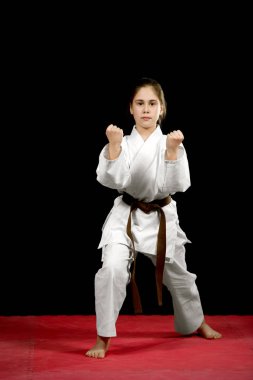Kız eğitim Karate dövüş sanatları