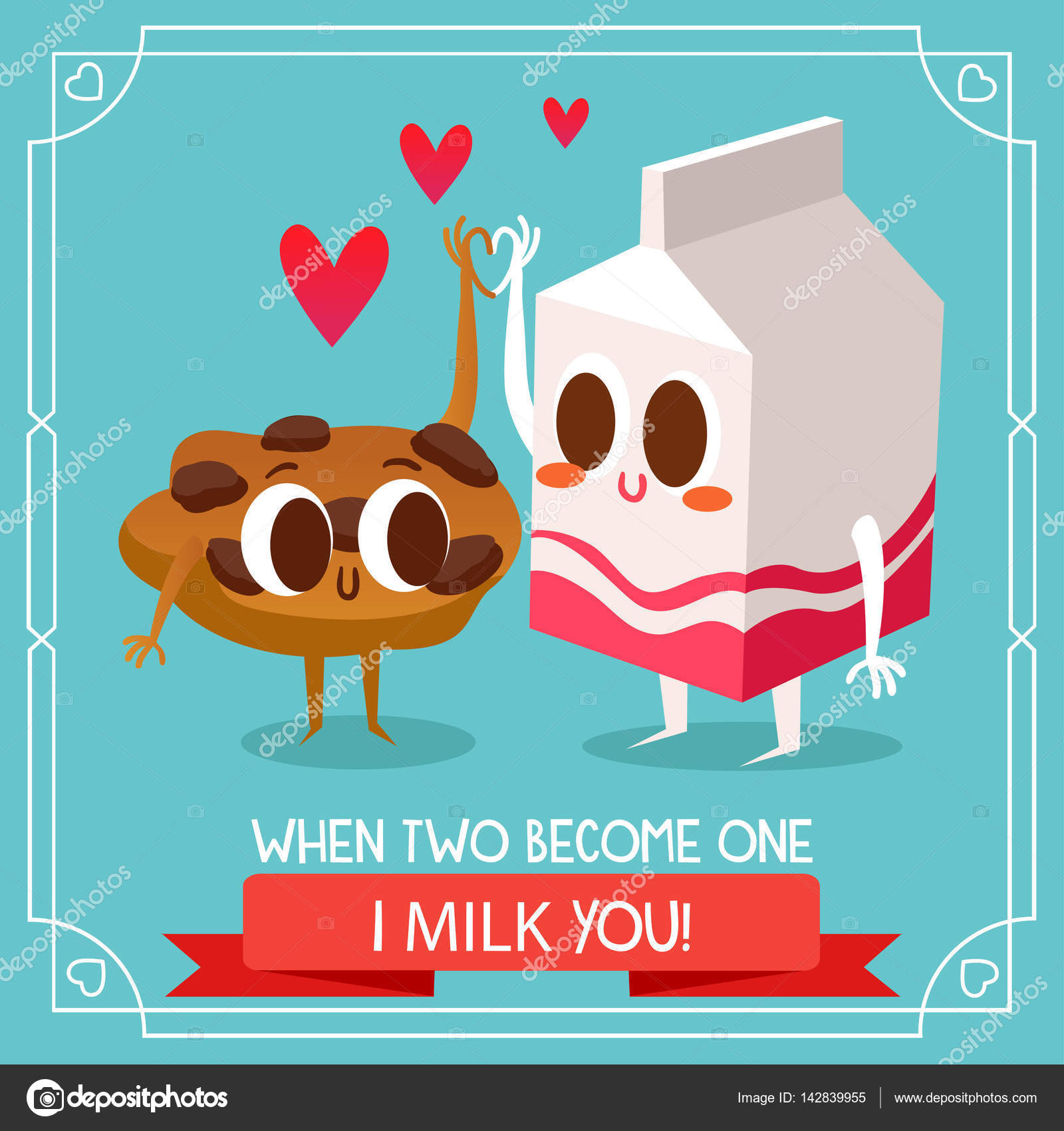 Funny milk and donut characters Stock Vector Image by ©Katya_Bra #142839955 Funny milk and donut characters Stock Vector Image by ©Katya_Bra #142839955