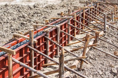  Beton dökme, inşaat house için takviye metal çerçeve