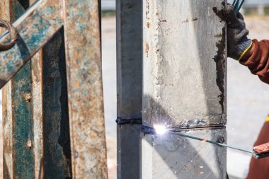  Beton kazık kaynak, beton kazıklara bitmiş