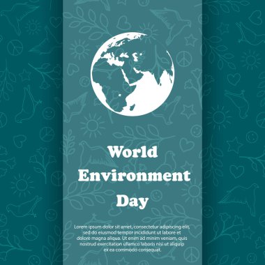 Dünya Çevre günü. Ekoloji arka plan.