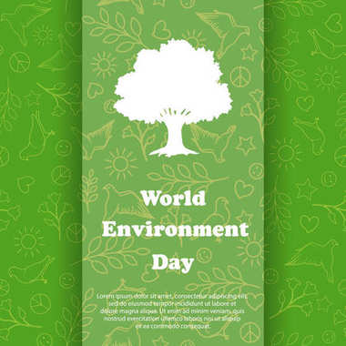 Dünya Çevre günü. Ekoloji arka plan.